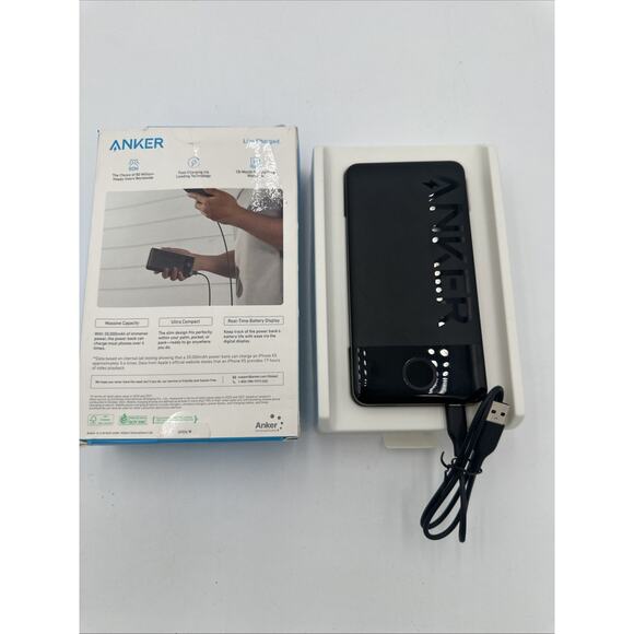 ANKER POWER BANK 20,000 mAh, 15W, 2 PORT, BLACK, A1367🔥 - Picture 9 of 10